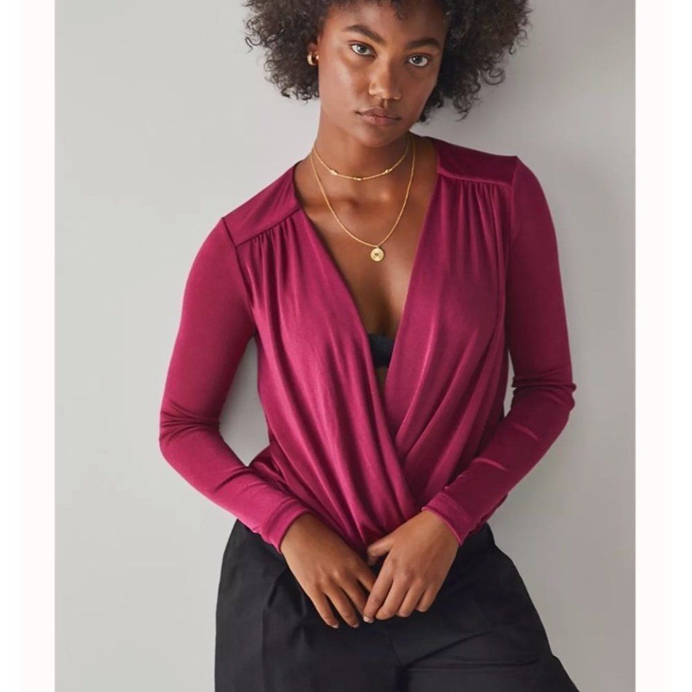 free people turnt bodysuit dark rhubarb size medium nwt